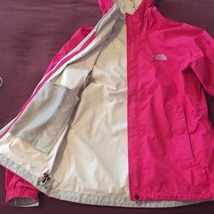 Pink North Face Raincoat